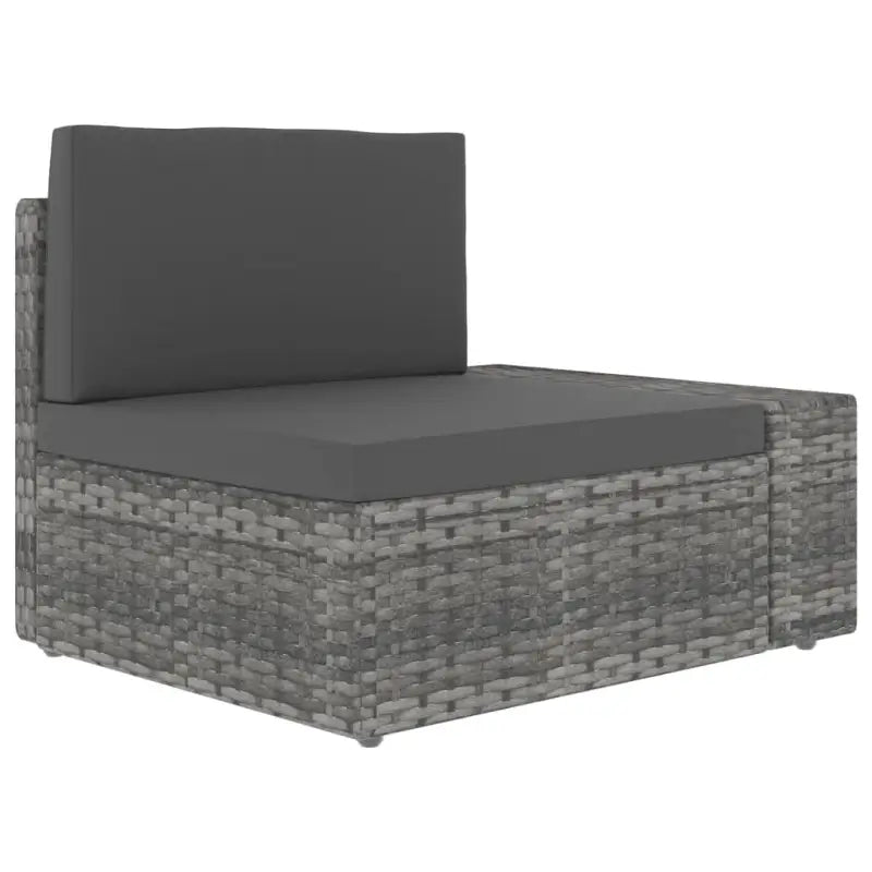 Poly rattan loungeset met comfortabele breedte en diepte zitting voor tuin - Tuinsets