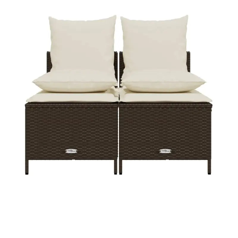 Poly Rattan loungeset met comfortabele zitervaring en wasbare hoes - Tuinsets