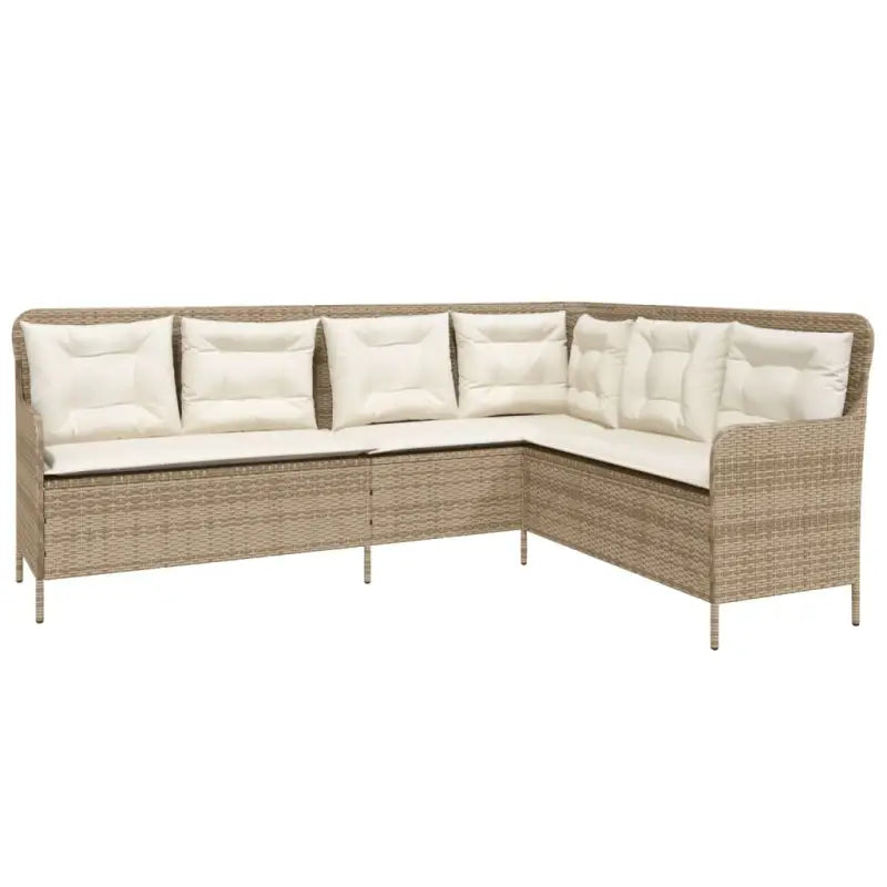 Poly rattan loungeset met comfortabele zitervaring en wasbare hoes - Tuinsets