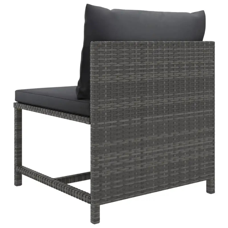 Poly rattan loungeset met diepte zitting en comfortabel materiaal vulling - Tuinsets