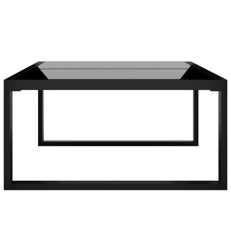 Poly rattan loungeset met gehard glas en dikte kussen voor tuin of terras - Tuinsets