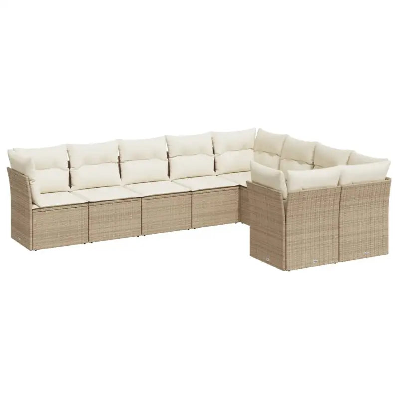 Poly rattan loungeset met gepoedercoat staal en waterdichte tas - Tuinsets
