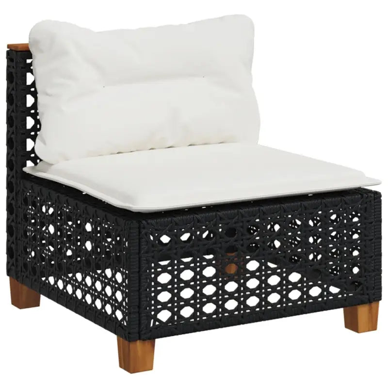 Poly rattan loungeset met natuurlijke olieafwerking voor comfortabele zitervaring - Tuinsets