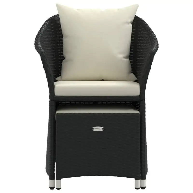 Poly Rattan Loungeset met Stalen Frame voor Comfortabele Tuinplezier - Tuinsets