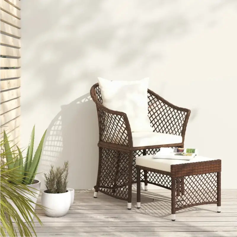 Poly rattan loungeset met stalen frame voor jouw tuin of terras - Tuinsets