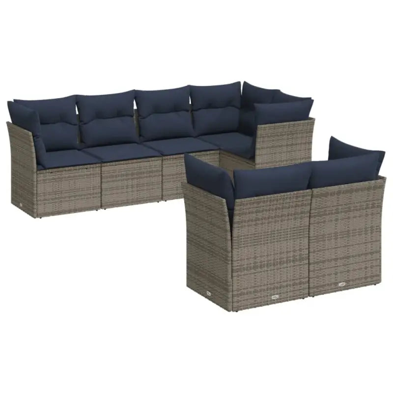 Poly rattan loungeset met waterdichte tas en gepoedercoat staal afmetingen - Tuinsets