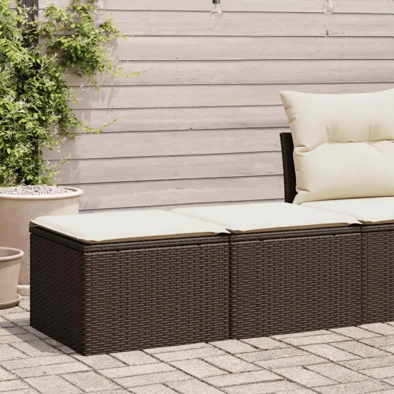 Poly Rattan Loungeset met Waterdichte Tas en Modulair Ontwerp - Bruin - Tuinsets