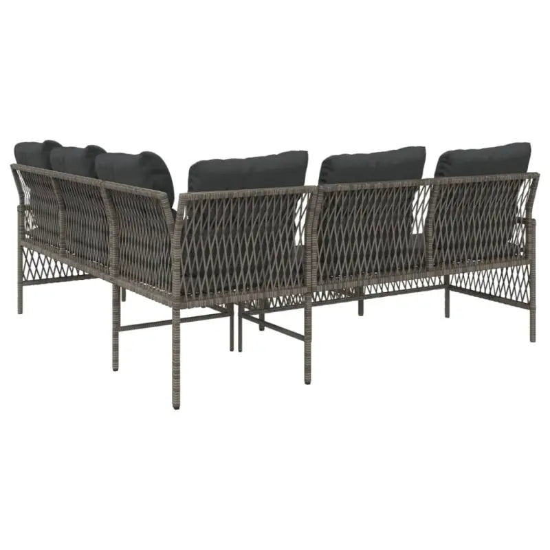 Poly rattan loungeset voor comfortabele zitervaring met wasbare hoes - Tuinsets