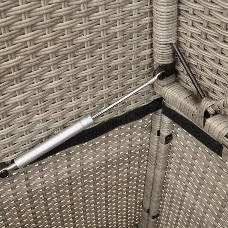 Poly rattan tuinbank met waterdichte zak voor andere spullen en kussens - Tuinbanken