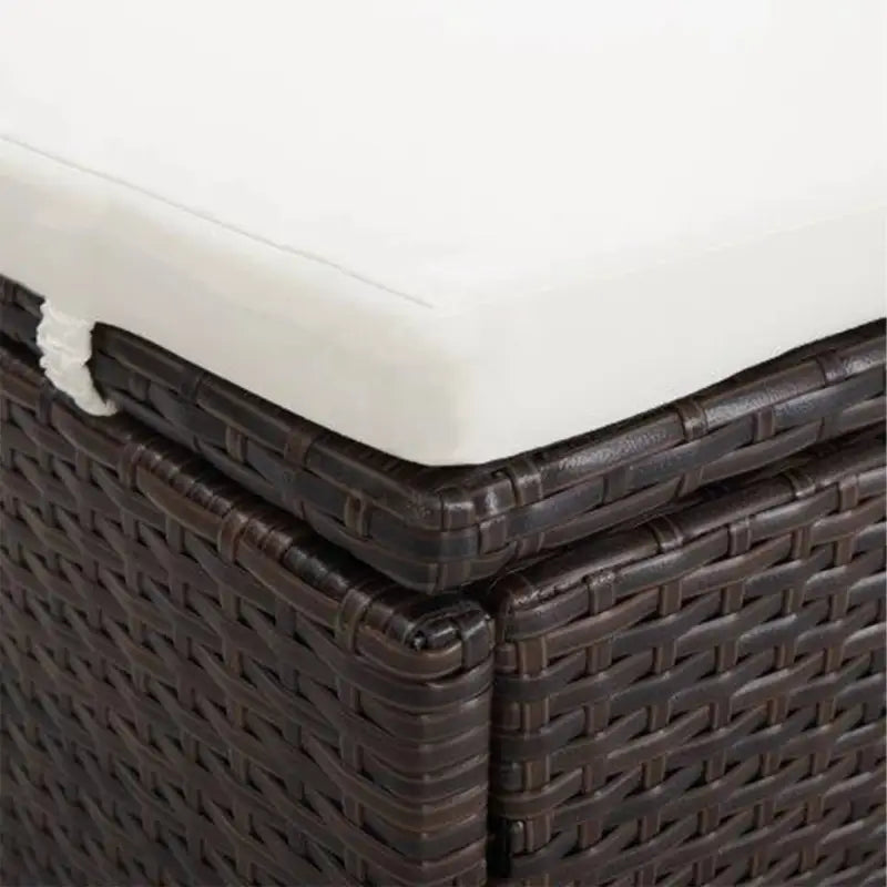 Poly Rattan Tuinbed met Luxe Tweepersoons Ligbed voor Buitenplezier - Tuinbedden