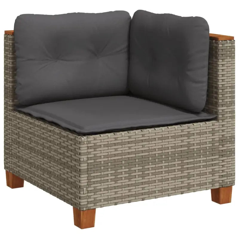 Poly rattan tuininset met natuurlijke olieafwerking en comfortabele zitervaring - Tuinsets