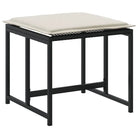 Poly rattan tuinkrukken voor een comfortabele zitervaring met wasbare hoes - Tuinpoefs