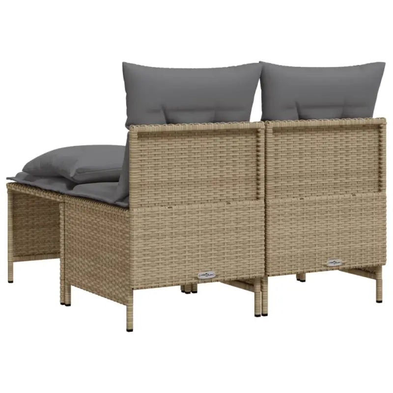 Poly rattan tuinset met comfortabele zitervaring en wasbare hoes - Tuinsets