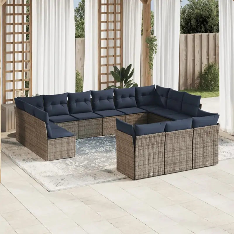 Poly Rattan Tuinset met Gepoedercoat Staal en Waterdichte Tas - Tuinsets