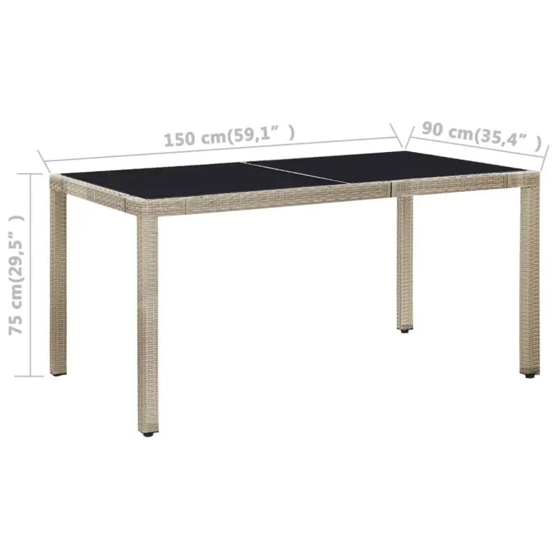 Poly rattan tuinset met gepoedercoate stalen frames en comfortabele stoelen - Tuinsets