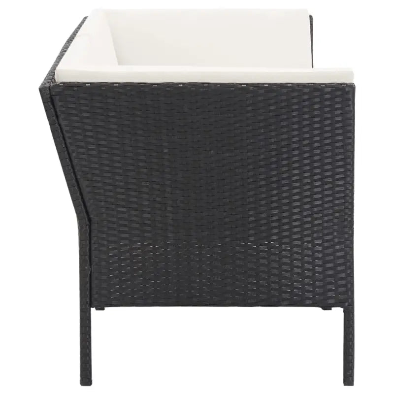 Poly rattan tuinset met levering bevat en brede zitting voor gezellige lounges - Tuinsets