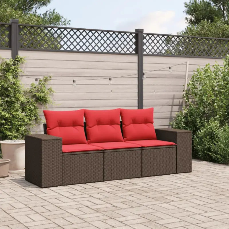 Poly rattan tuinset met waterdichte tas en gepoedercoat staal afmetingen - Tuinsets