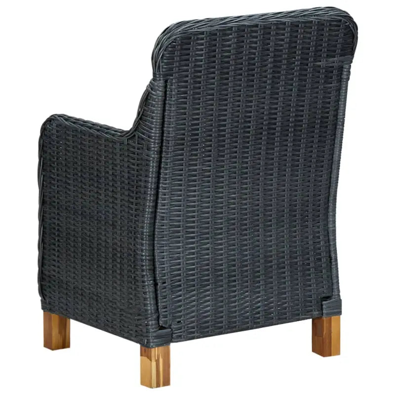 Poly Rattan Tuinset voor buiten met comfortabele stoelen en tafel - Tuinsets