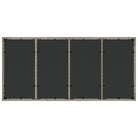 Poly Rattan Tuintafel met Geshard Glas en Gemakkelijk Schoon Makelijk - Tuintafels