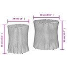 Poly Rattan Tuintafels Gemakkelijk Schoon voor Gezellig Buitenplezier - Tuintafels
