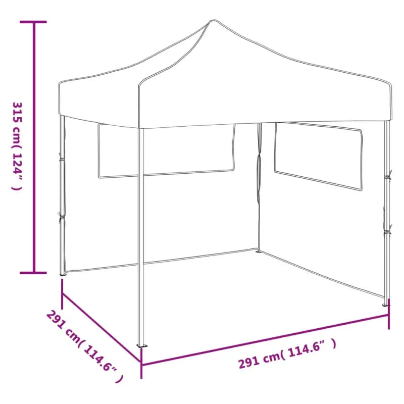 Pop-up partytent met oxford stof en gepoedercoat staal voor buiten - Partytenten & prieëlen