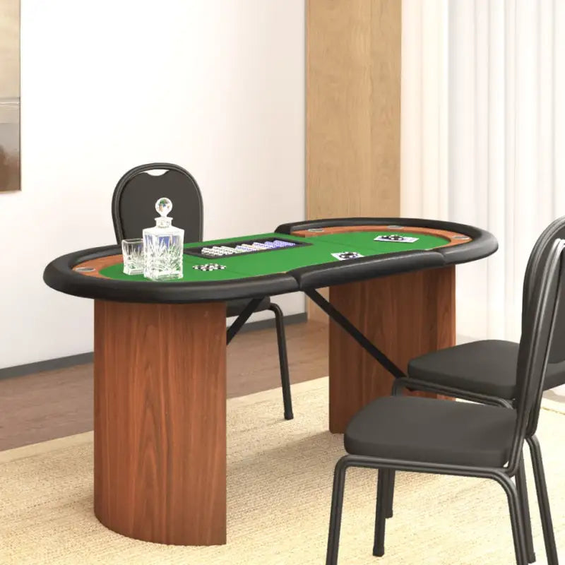 Professionele poker- en spellentafels van bewerkt hout voor high-end pokeravonden - Groen / 1 - Poker- & spellentafels