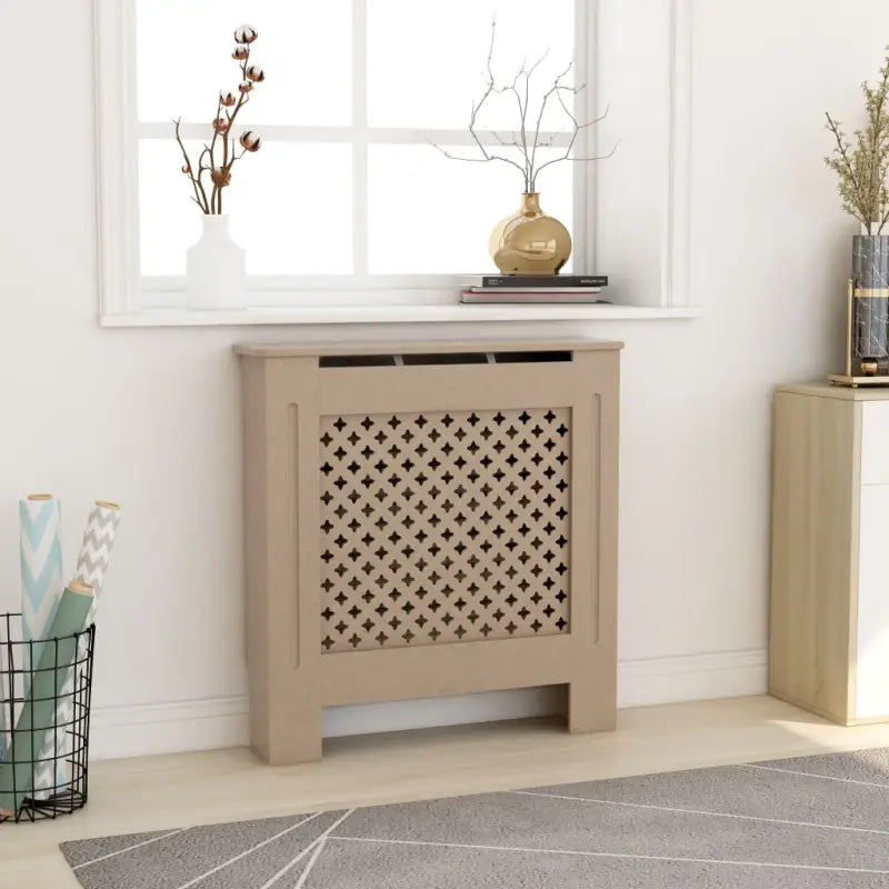 Radiatorombouw van MDF voor een stijlvolle woonkamerafwerking - Bruin / 78 x 19 x 81.5 cm / 1 - Accessoires