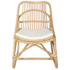 Rattan Fauteuil met Linnen Kussen voor een Charmante en Comfortabele Ruimte - Fauteuils & Relaxfauteuils