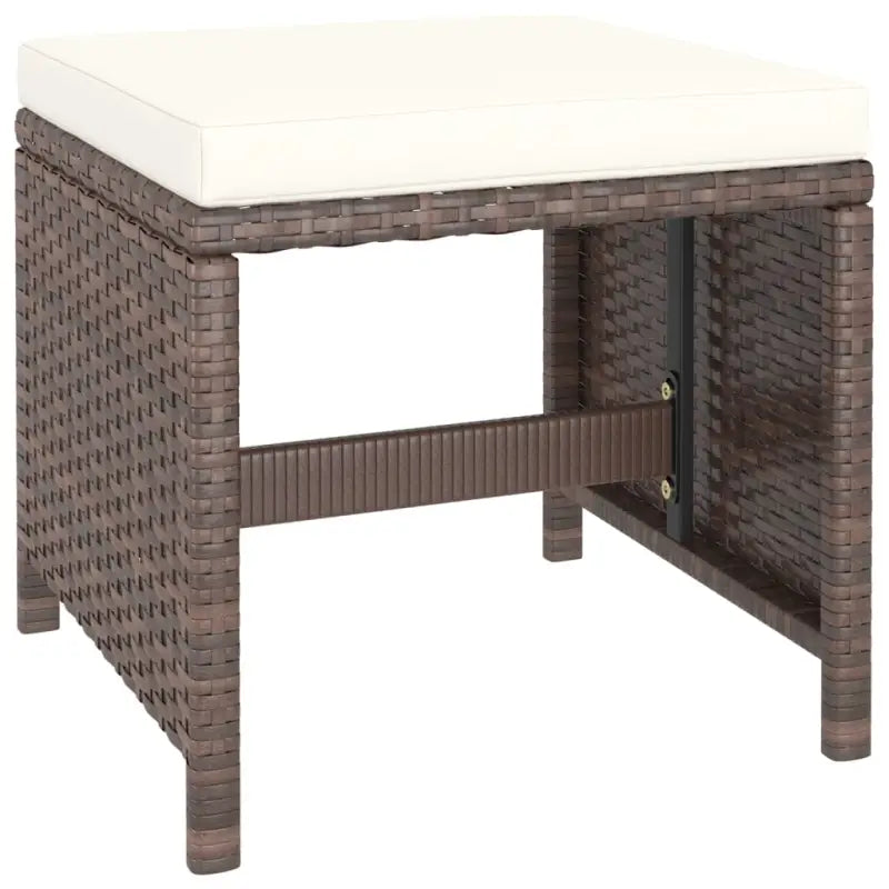 Rattan Tuinset met Glazen Tafelblad en Levering Bevat - Tuinsets