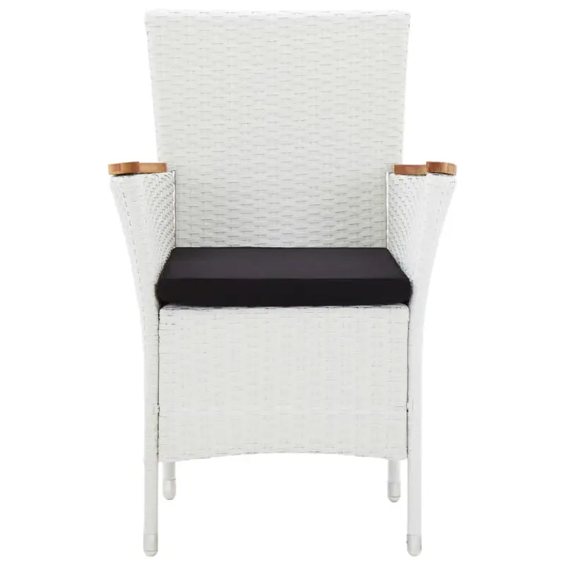 Rattan tuinset met massief acaciahout voor buiten dineren en relaxen - Tuinsets