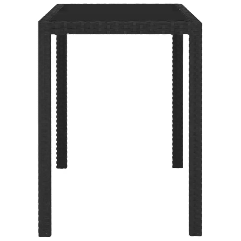 Rattan tuinstoelset met glazen tafelblad inclusief levering bevat - Tuinsets