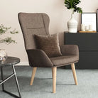 Relaxfauteuil met massief rubberwood voor ultiem comfort - Taupe / 1 / Zonder voetensteun - Fauteuils & Relaxfauteuils