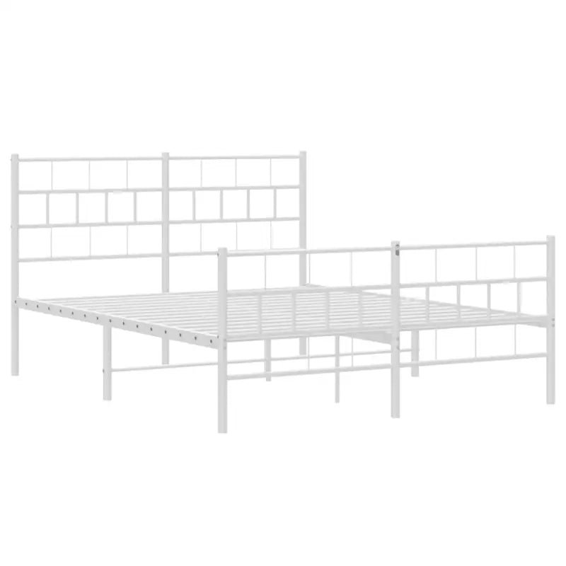 Robuust metalen bedframe met metalen latten en extra opbergruimte - Bedden & bedframes