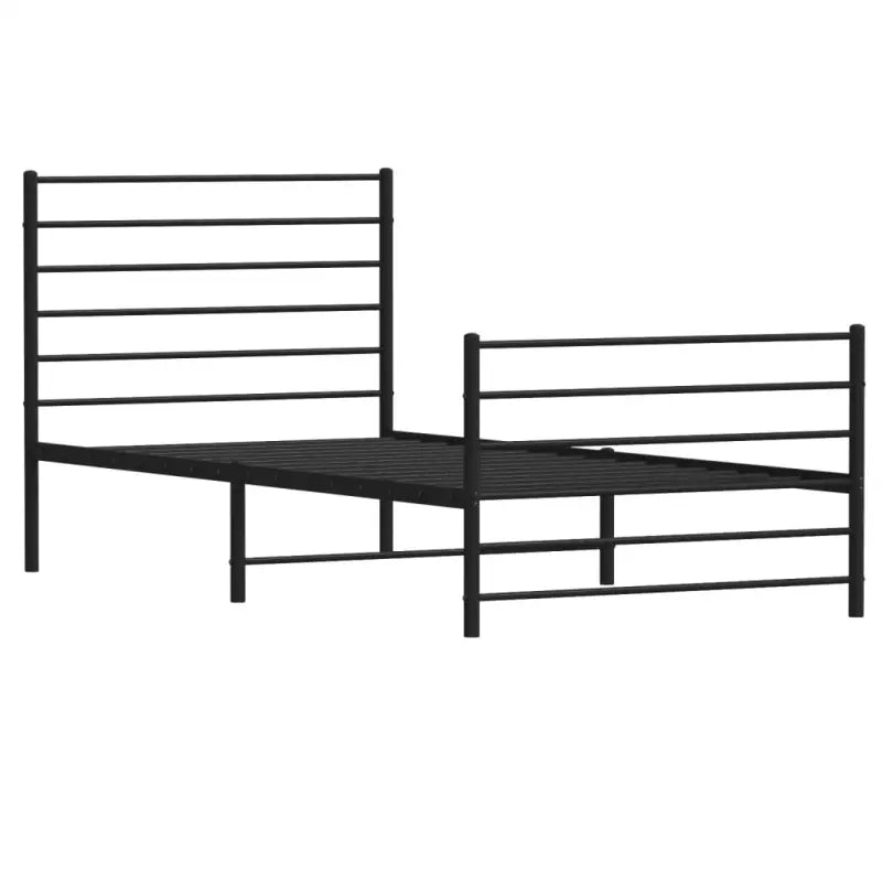 Robuust metalen latten bedframe met extra opbergruimte in klassiek design - Bedden & bedframes