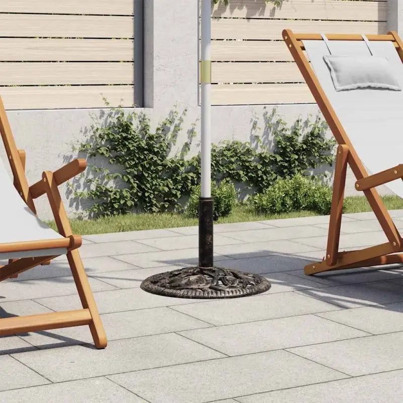 Robuuste gietijzeren parasolvoet voor stabiliteit - Parasolvoeten