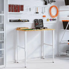 Robuuste werkbank met massief eikenhout en groot werkgebied - Werkbanken