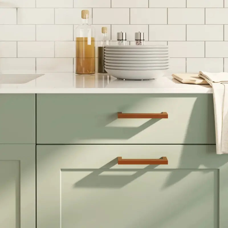 Roestvrijstalen kastknoppen en grepen met modern ontwerp - Brons / 128 mm / 20 - Kastknoppen en kastgrepen