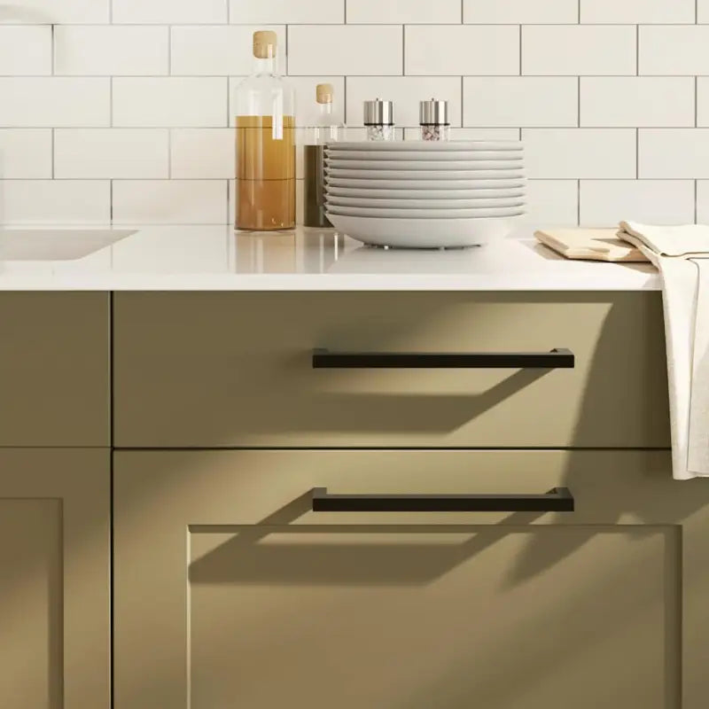 Roestvrijstalen kastknoppen en grepen met modern ontwerp - Zwart / 224 mm / 5 - Kastknoppen en kastgrepen