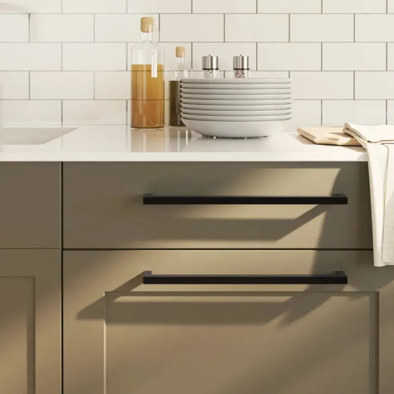 Roestvrijstalen kastknoppen en grepen met modern ontwerp - Zwart / 320 mm / 10 - Kastknoppen en kastgrepen