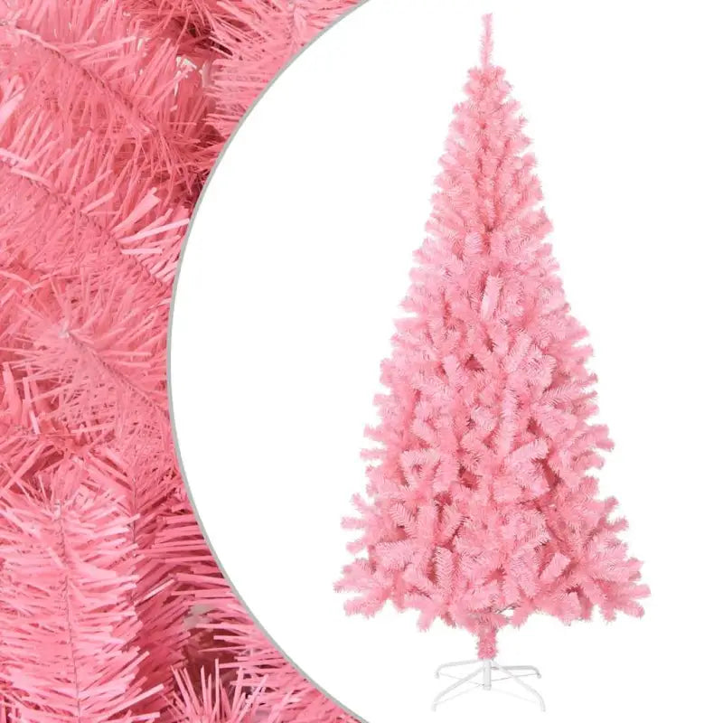 Roze Kunstkerstboom voor een opvallende feestelijke sfeer - Roze / 180 x 90 cm / 1 - Kerstbomen