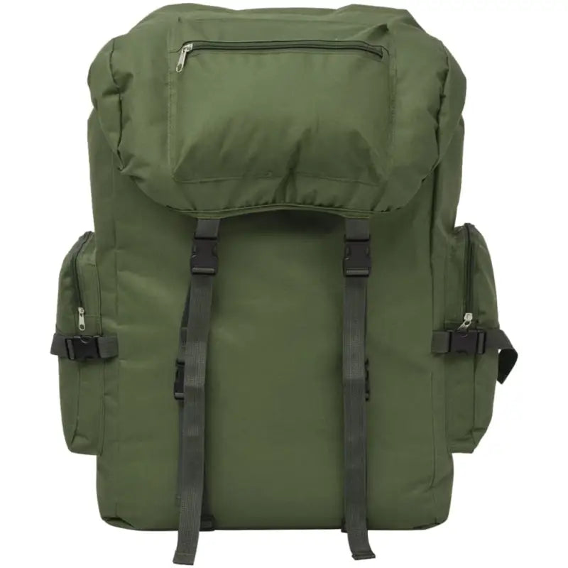 Rugzak in legerstijl van 600d polyester voor outdoor en militaire gebruik - Groen / 65 l / 1 - Rugzakken