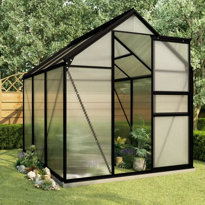Ruime tuinkas met sterke profielen voor tuinbouw en bescherming - 190 x 190 x 202 cm / 1 - Tuinkassen