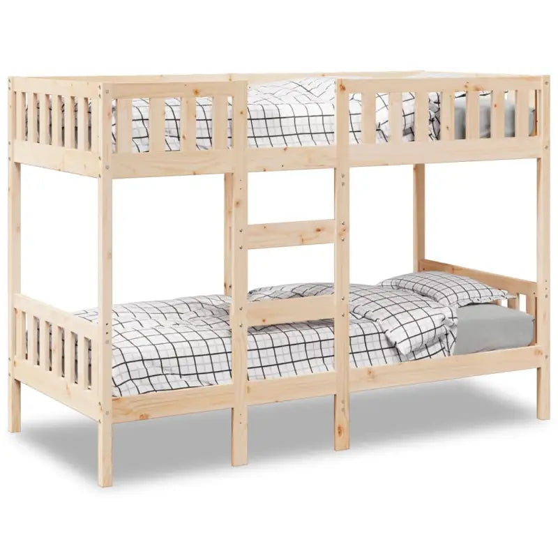 Ruimtebesparende stapelbedframe in massief grenenhout voor meerdere kinderen - Naturel / 90 x 190 cm - Bedden &