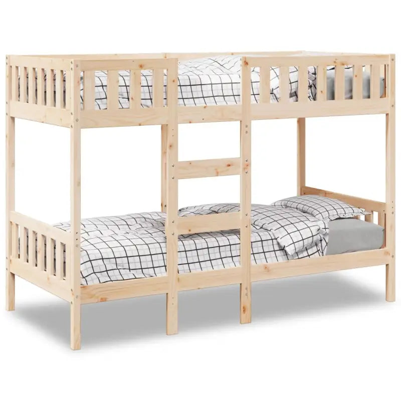 Ruimtebesparende stapelbedframe in massief grenenhout voor meerdere kinderen - Naturel / 90 x 200 cm - Bedden &