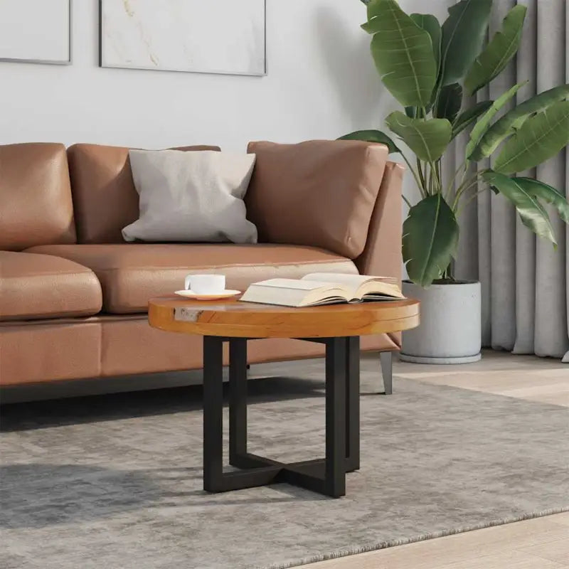 Rustieke salontafel van massief teakhout en mangohout - 60 x 40 cm / 1 - Salontafels
