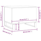 Salontafel bewerkt hout metalen poten met lift-top functionaliteit - Salontafels