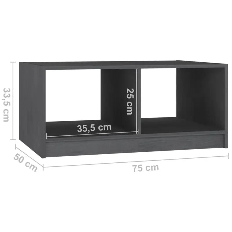 Salontafel in modern design van massief grenenhout - Salontafels