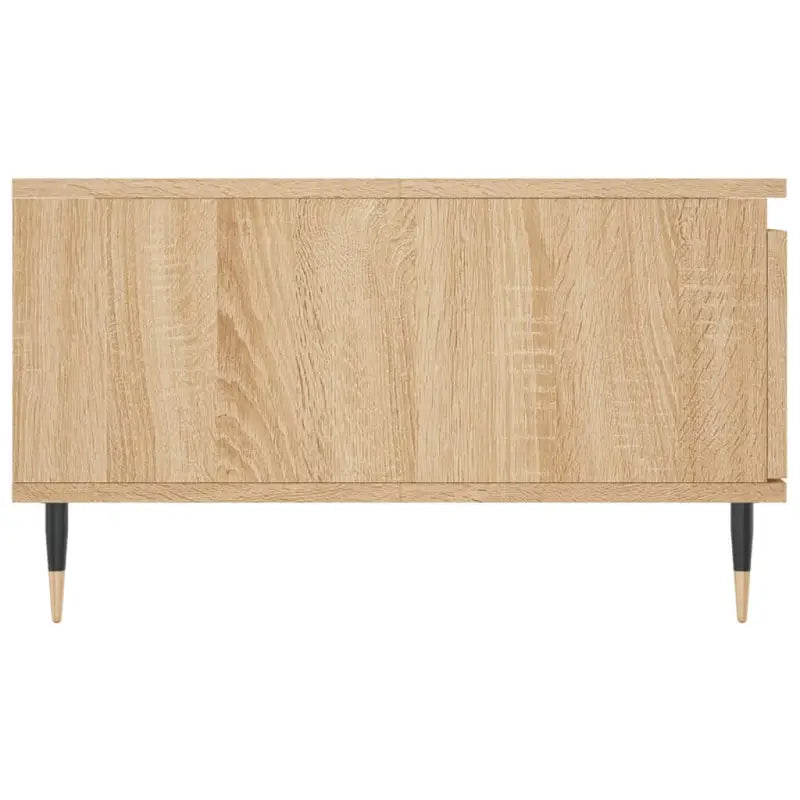 Salontafel met bewerkt hout en ijzeren poten voor stijl en functionaliteit - Salontafels