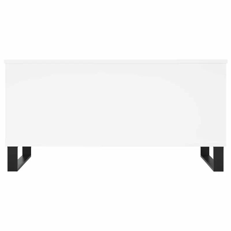 Salontafel met bewerkt hout en metalen poten met lift-top functie - Salontafels