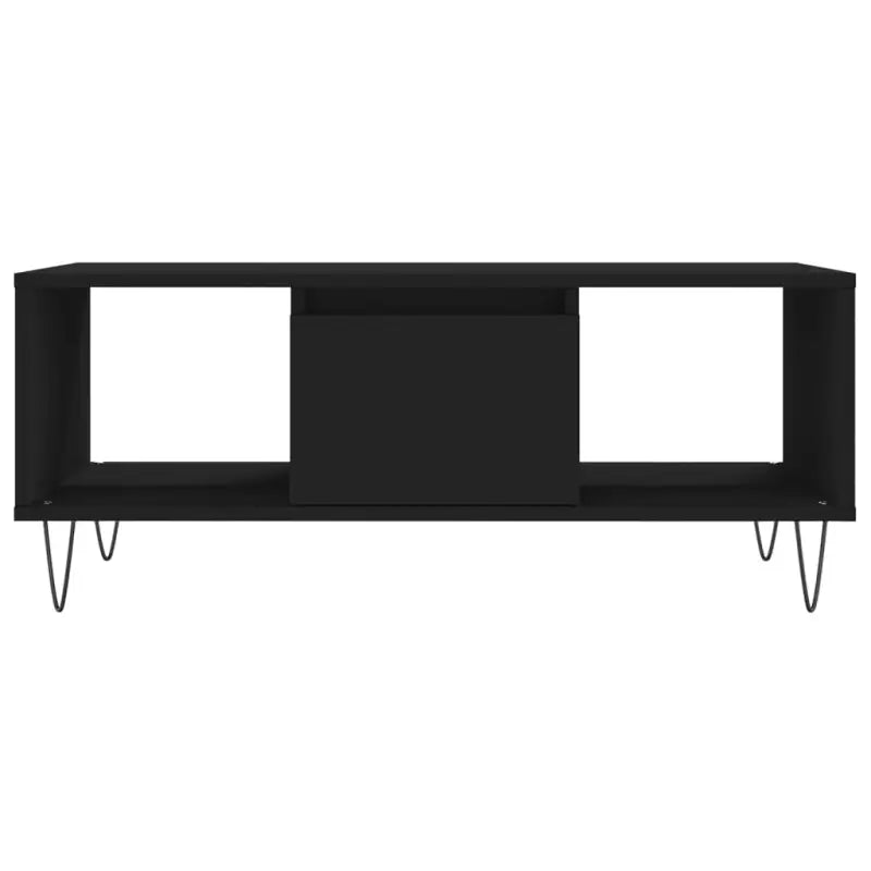 Salontafel met bewerkt hout en metalen poten voor elegante woonkamer - Salontafels